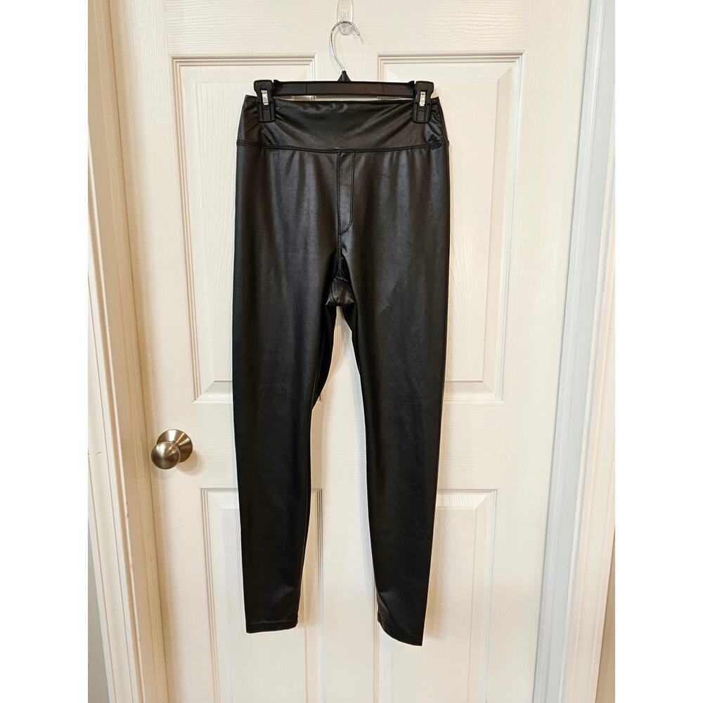 OFFLINE By Aerie Real Luxe Leggings Womens Large Black Faux Leather